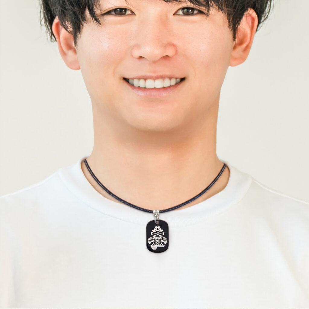 ネックレス(アルミ四角)|プロダクトデザイン|縄文グッズ|sys-cobo(シスコボ)