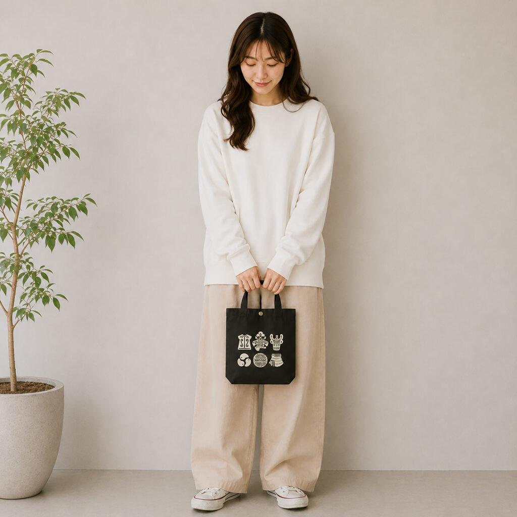 縄文トートバック（小）｜プロダクトデザイン｜縄文グッズ｜sys-cobo（シスコボ）｜青森・津軽